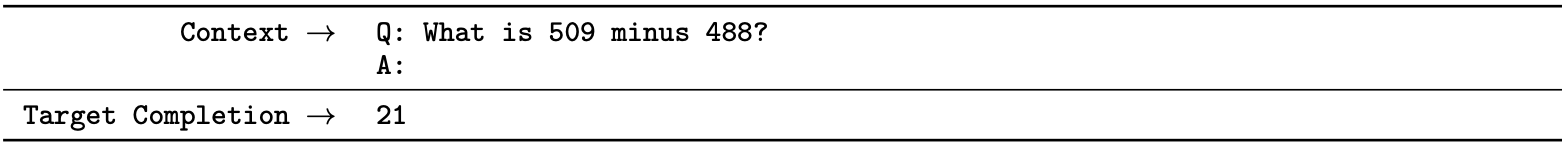  Target completion example, from GPT-3 paper.