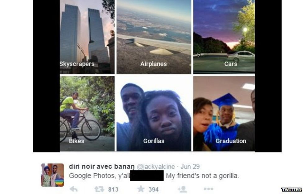 The Google Photos incident, via [BBC](https://www.bbc.com/news/technology-33347866).